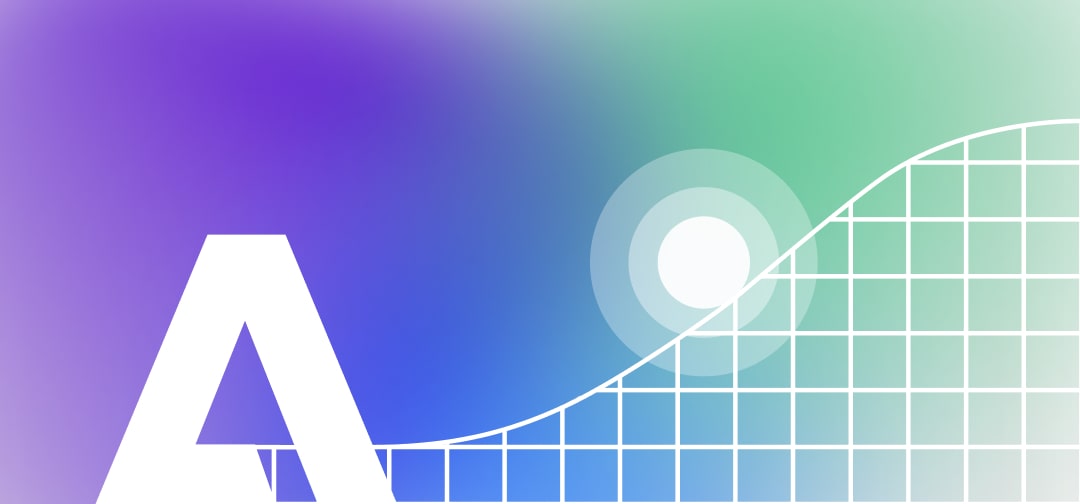 Adobe logo on Gradient background with a animation asset