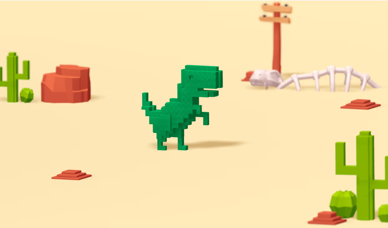 Retro Dino 3D