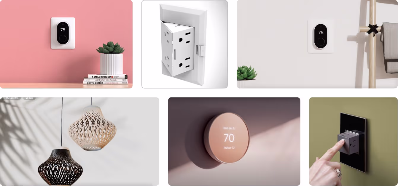 wall product moodboard